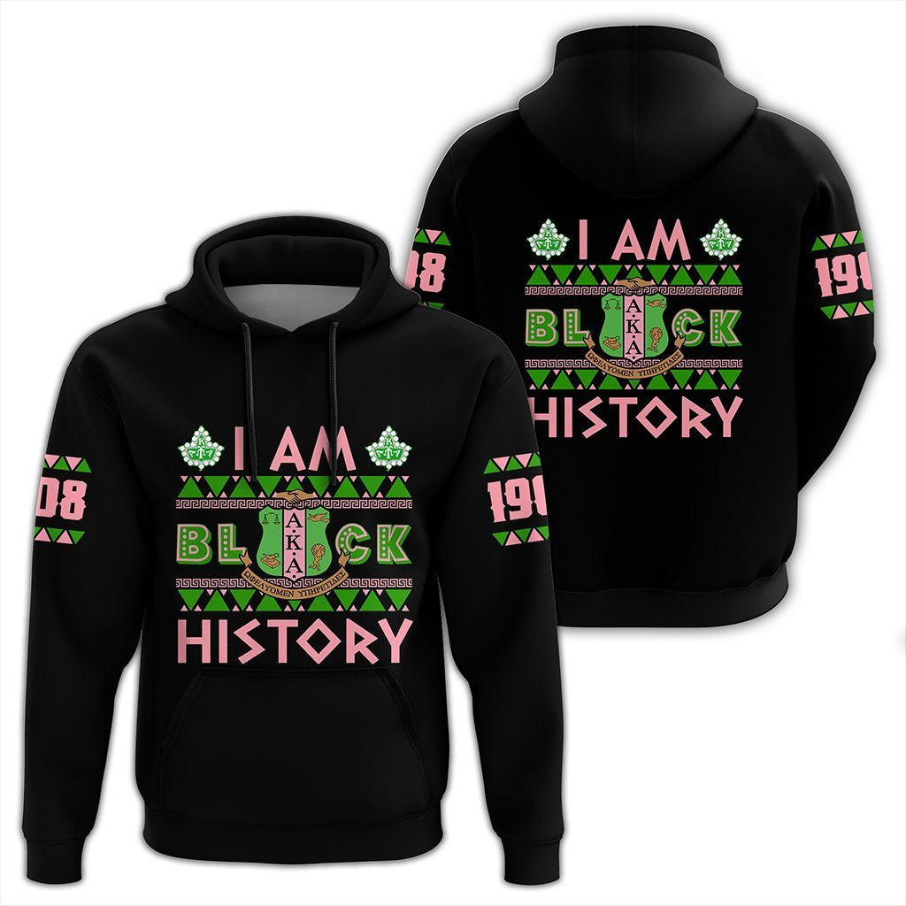 Greek Life Hoodie – I Am Black History Alpha Kappa Alpha Pullover Hoodie