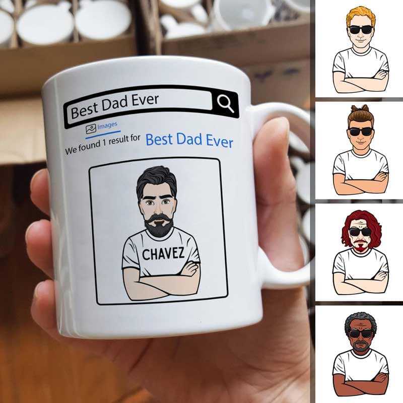 Search Result Best Dad Ever Personalized Mug