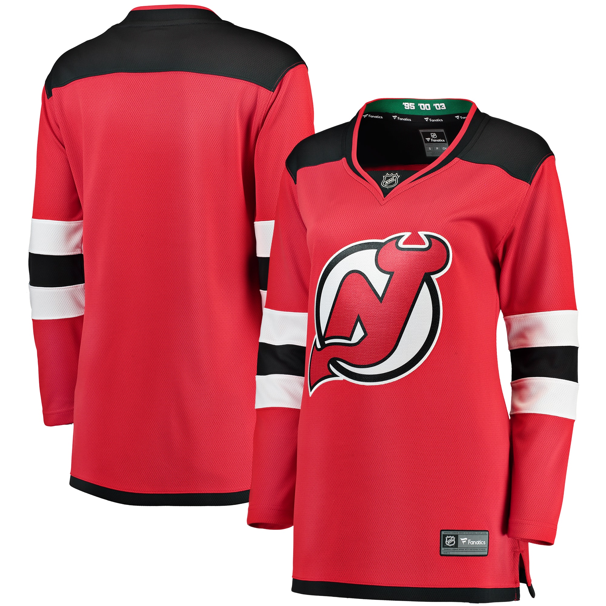 New Jersey Devils Branded Women's Breakaway Home Jersey – Red