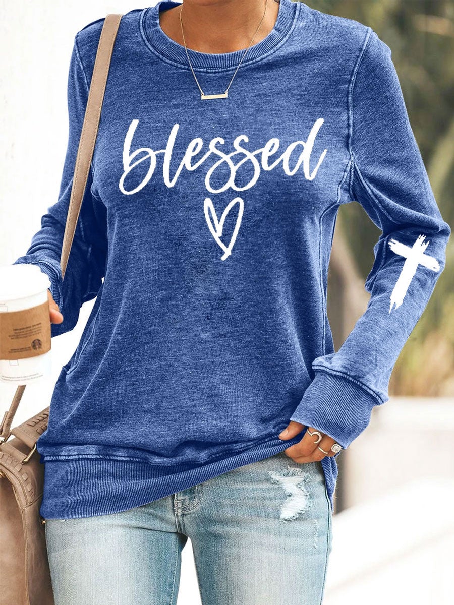 Jesus Has My Back, Blessed Long Sleeve Top