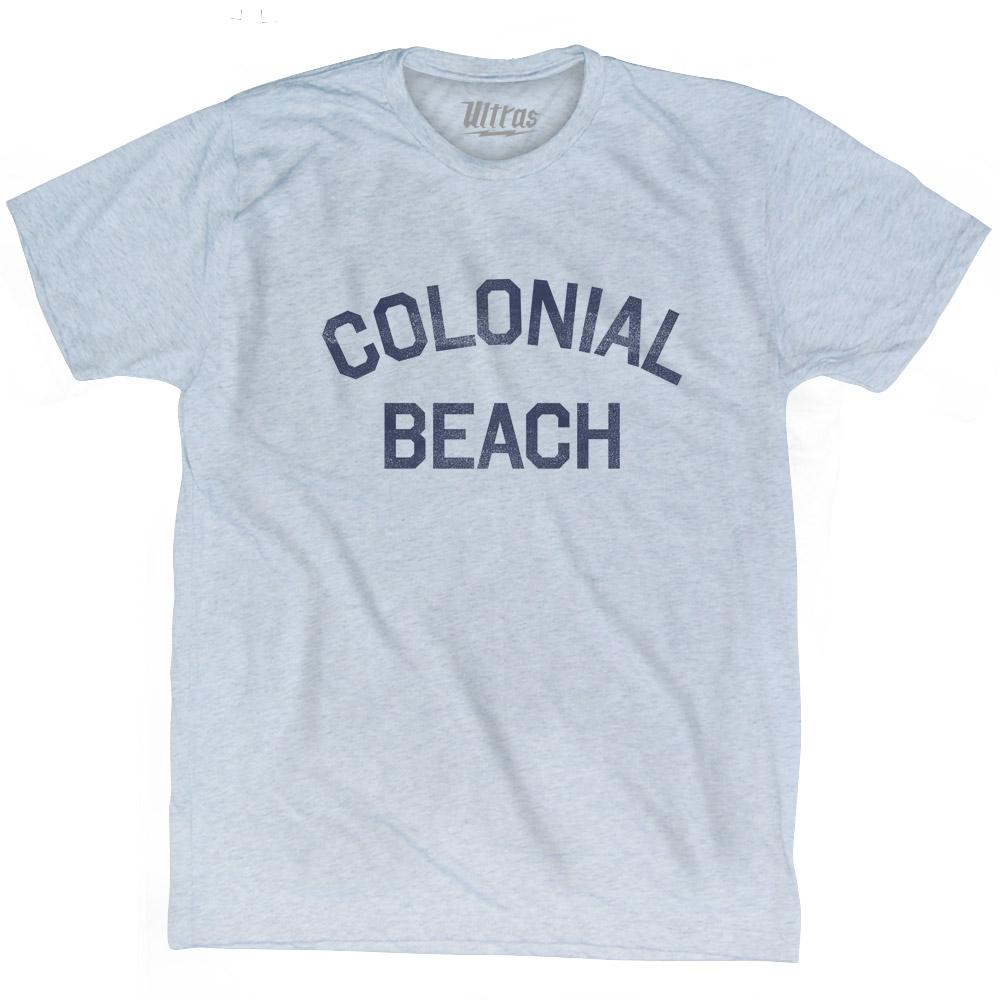 Virginia Colonial Beach Adult Tri-Blend Vintage T-shirt