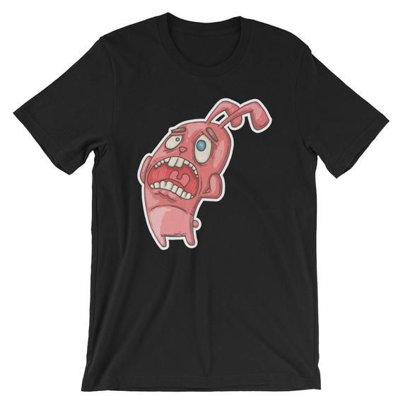 Panicking Rabbit Bunny Cartoon Short Sleeve Unisex T Shirt