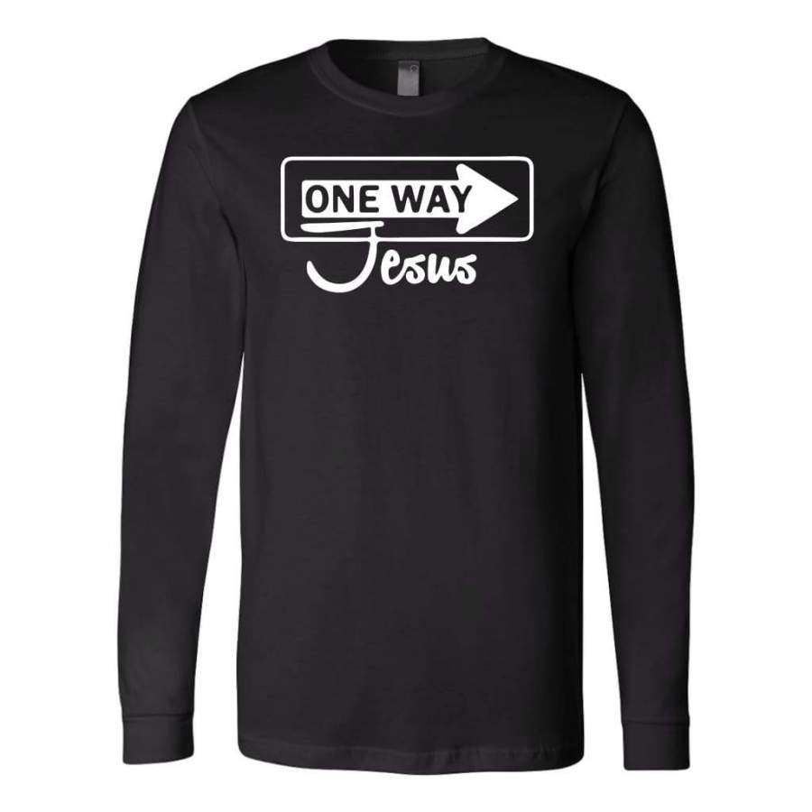 One Way Jesus long sleeve t-shirt | Christian apparel