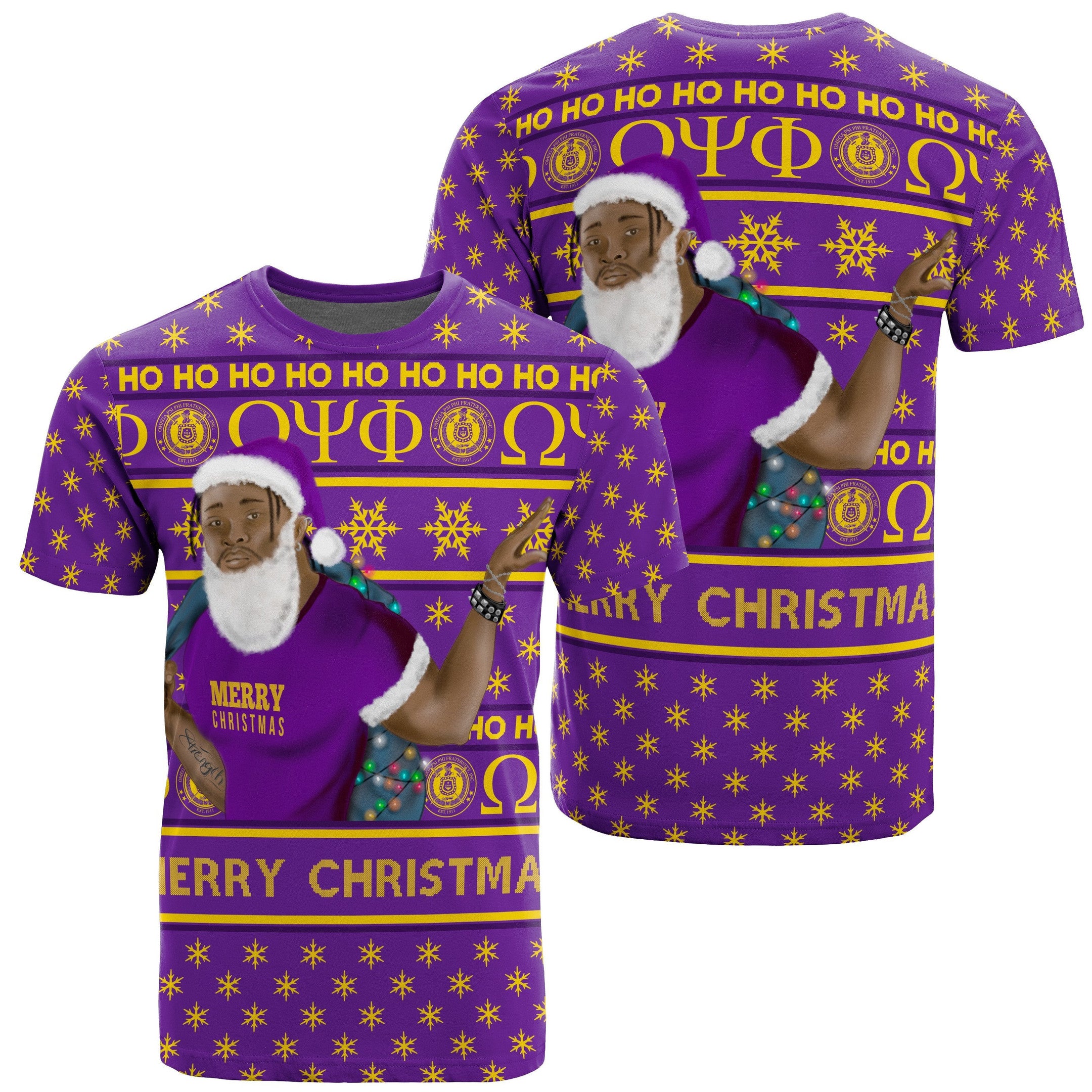 Fraternity Tshirt – Christmas Omega Psi Phi Tshirt Best Purple