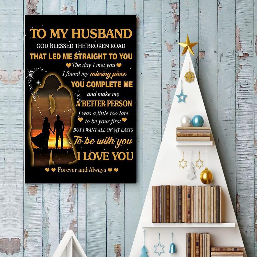 Wife To Husband You Complete Me Canvas And Poster