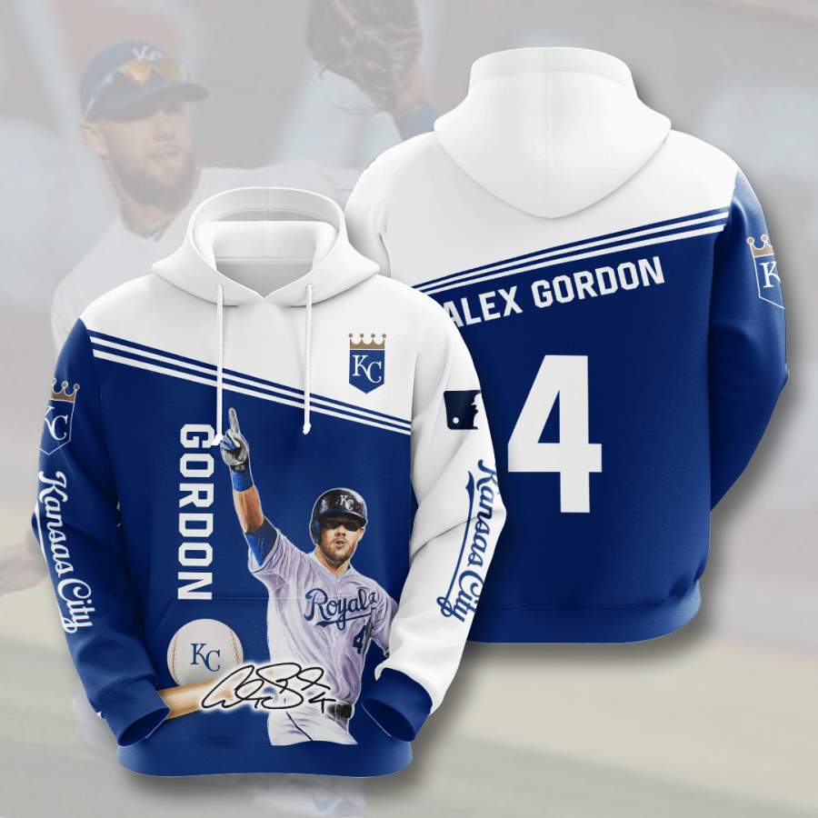 Kansas City Royals Alex Gordon Hoodie Unisex 3D All Over Print