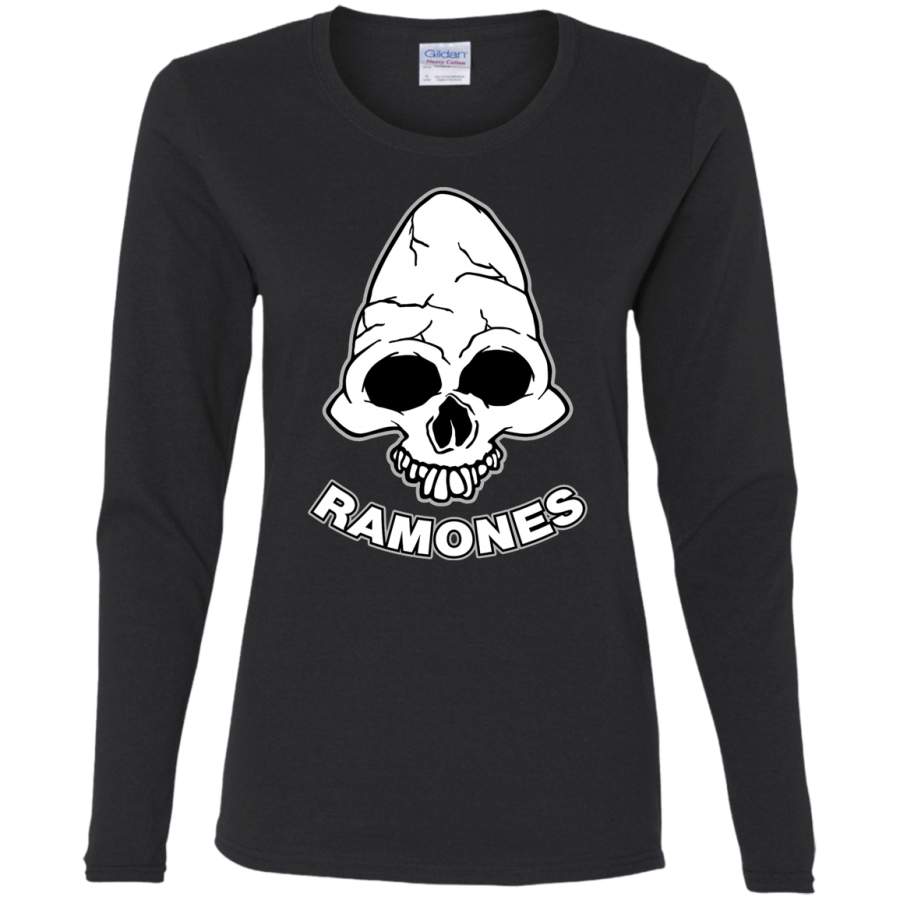 Ramones Caveira Ladies LS T-Shirt