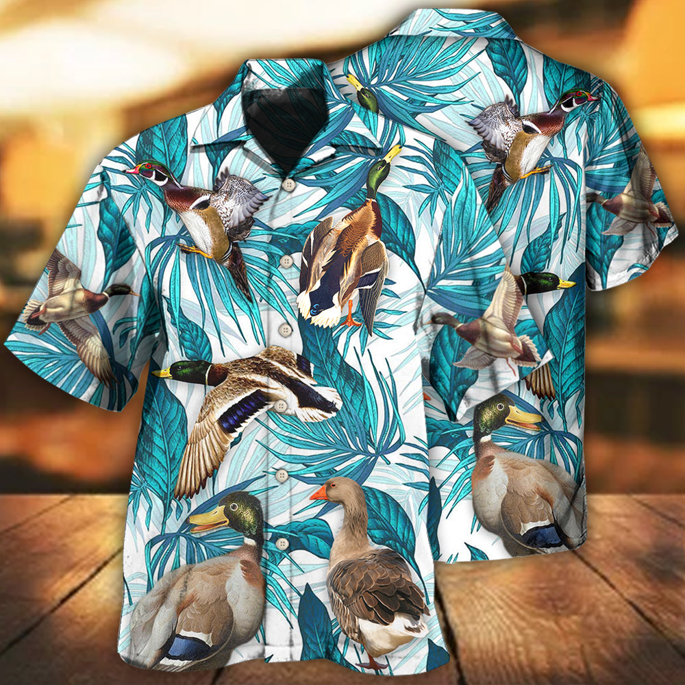 Duck Tropical Leaf Hawaii Shirt Ha33722