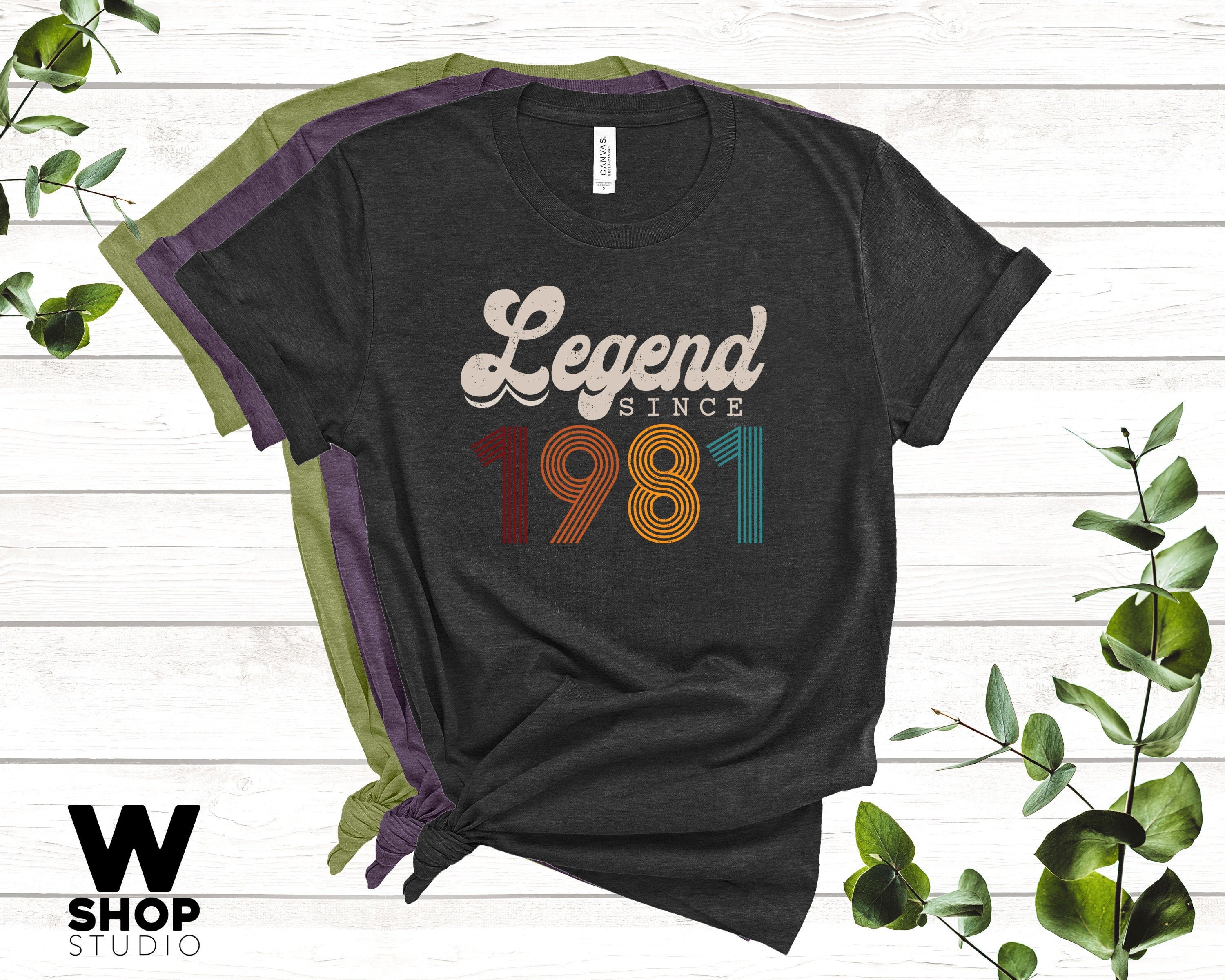 Legend Since 1981 T-Shirt, Vintage 40th Birthday Gift, 40th Birthday T-Shirt, 1981 40th Birthday Gift, 40th Birthday Idea, 1981 40th Gift