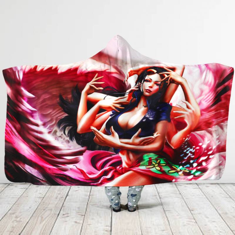 Nico Robin Cien Fleur Hooded Blanket