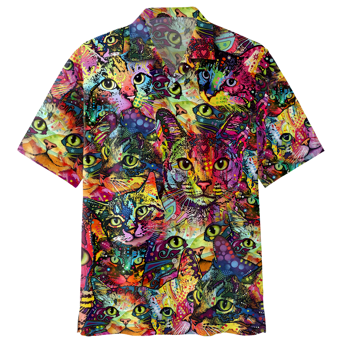 Colourful Cat Hawaii Shirt Ha56838