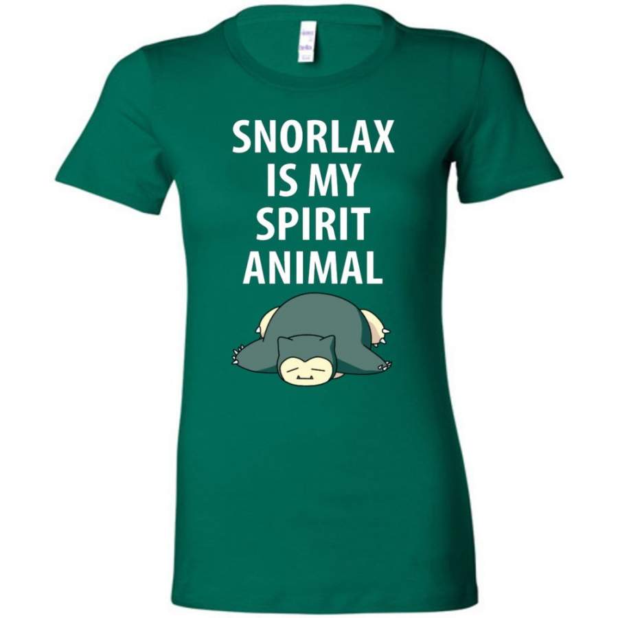 Snorlax T-Shirt – Snorlax Is My Spirit Animal – Ladies Tee