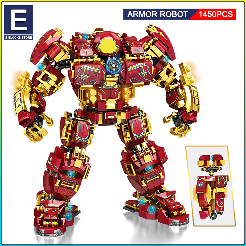 Super War Armor Robot Building Blocks Compatible with lego Military Warrior Mecha Figures Weapon Bricks Boys Toys Childrens Gift alx