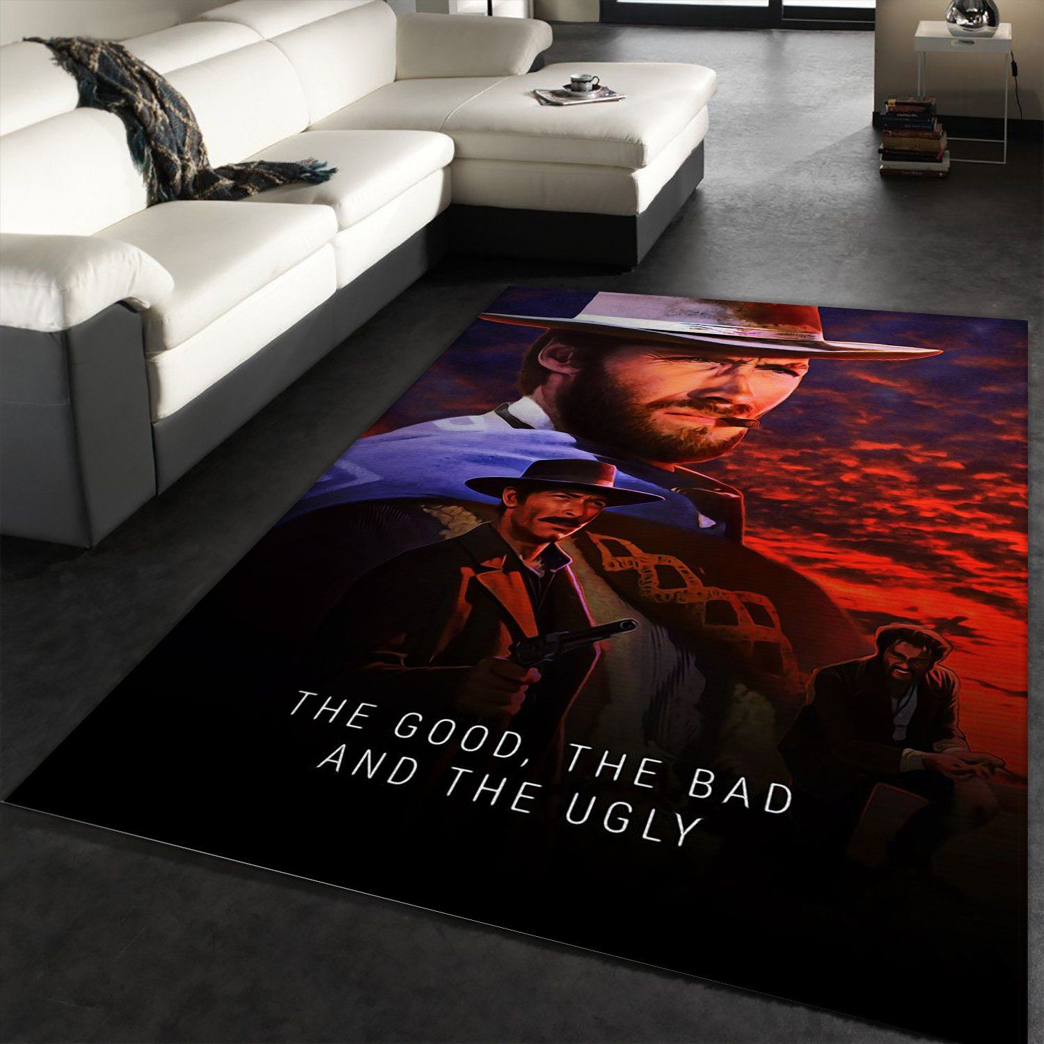 The Good Bad Ugly Movie Rug Art Painting Movie Rugs Home US Decor