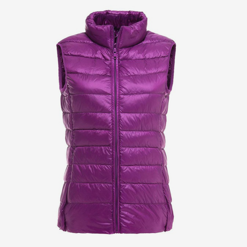 Women’s Autumn Duck Down Warm Vest Sleeveless Stand Collar Portable Quilted Vests Female 2022 Winter Solid Casual Woman Jacket alx