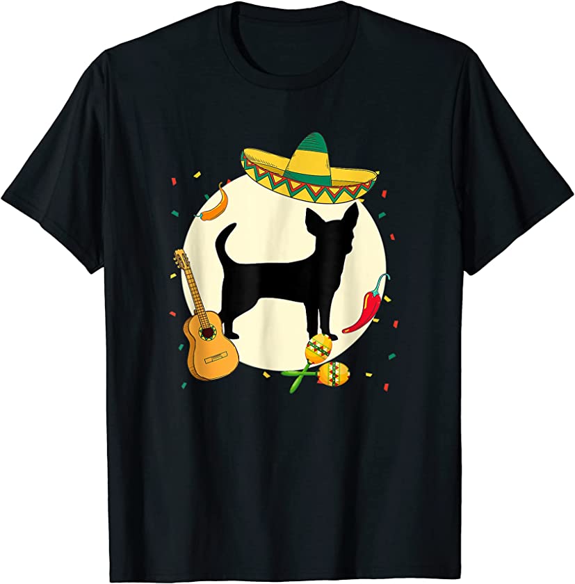 Chihuahua Cinco De Mayo Dog Puppy Lover Mexican T-Shirt