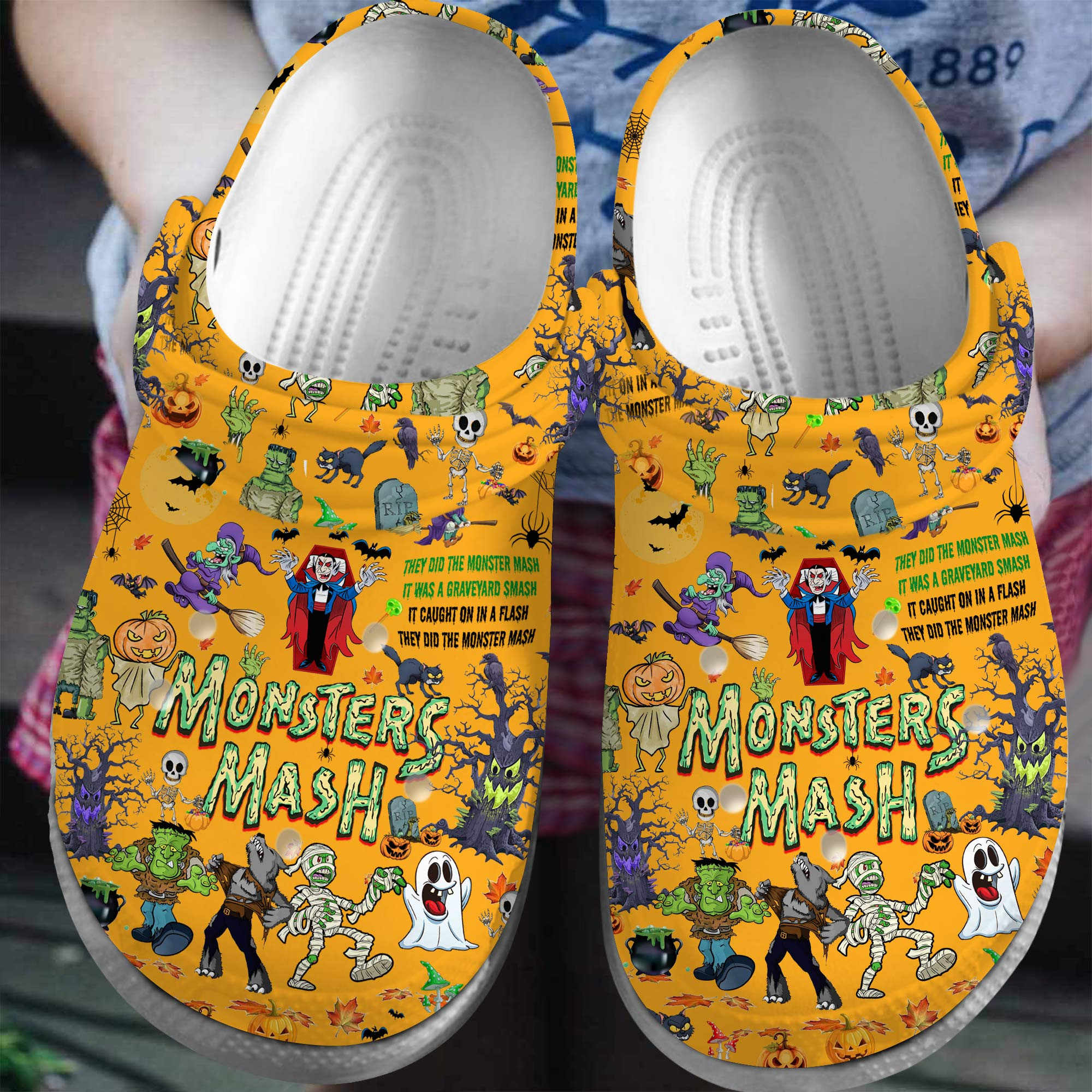 Monsters Mash Movie Crocss Clogs For Men Women And Kid Bm1411-2212-2