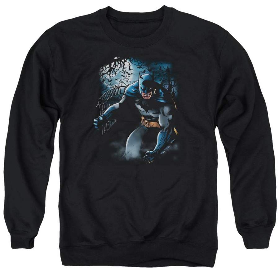 Batman – Light Of The Moon Adult Crewneck Sweatshirt