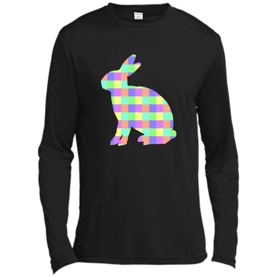 Cute Easter Rabbit Pastel Bunny Tee Shirt for Kids Long Sleeve Moisture Absorbing Shirt