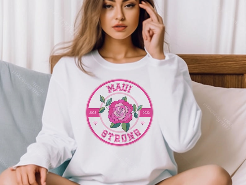 Maui Strong Sweatshirt, Support For Hawaii Fire Victims, All Profits Will Be Donated, Maui Wildfire Relief, Maui Sweatshirt, Lahaina Sweatshirt, Hawaii Crewneck Sws2021