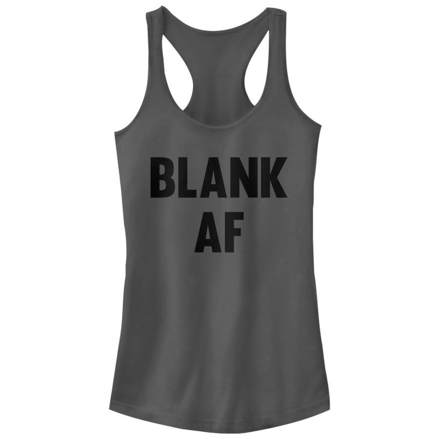 CHIN UP Junior’s Blank AF  Racerback Tank