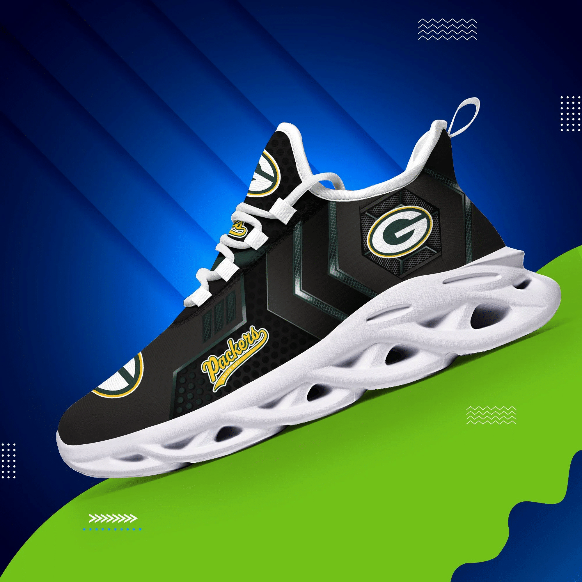 Green Bay Packers Max Soul Sneakers, Sports Shoes, Shoes For Men And Women Wh210