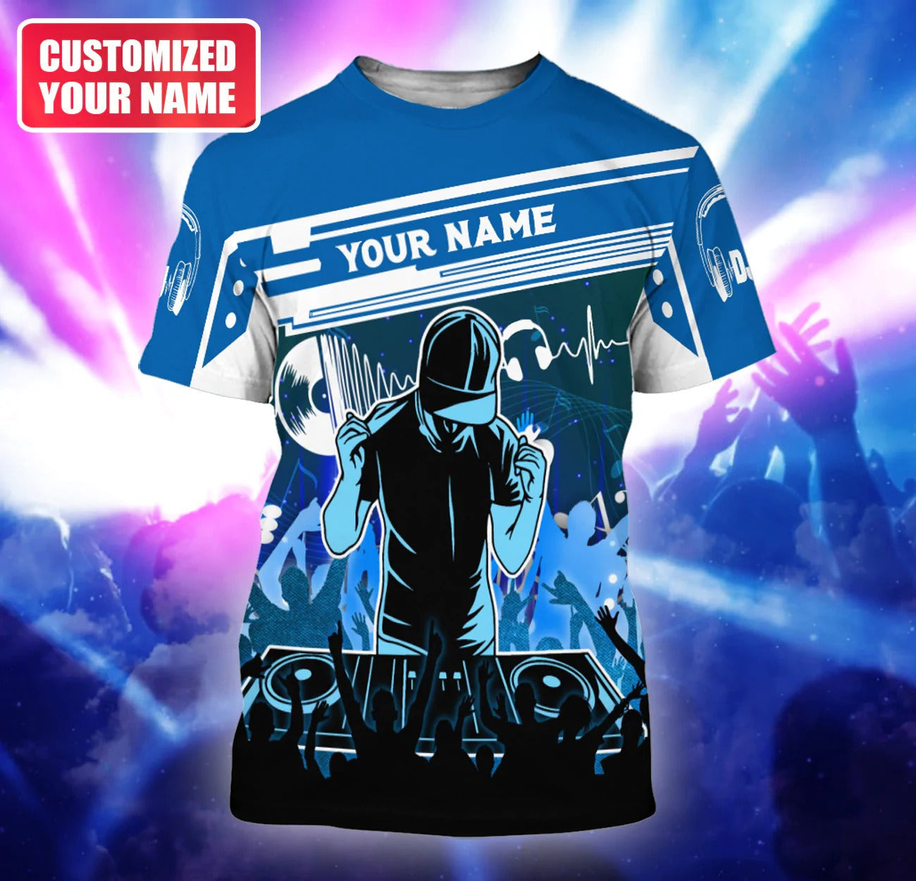 Custom Name 3D Tshirt For Dj Men Woman, Dj Gift For Him, To My Dj Friend, Dj Gifts