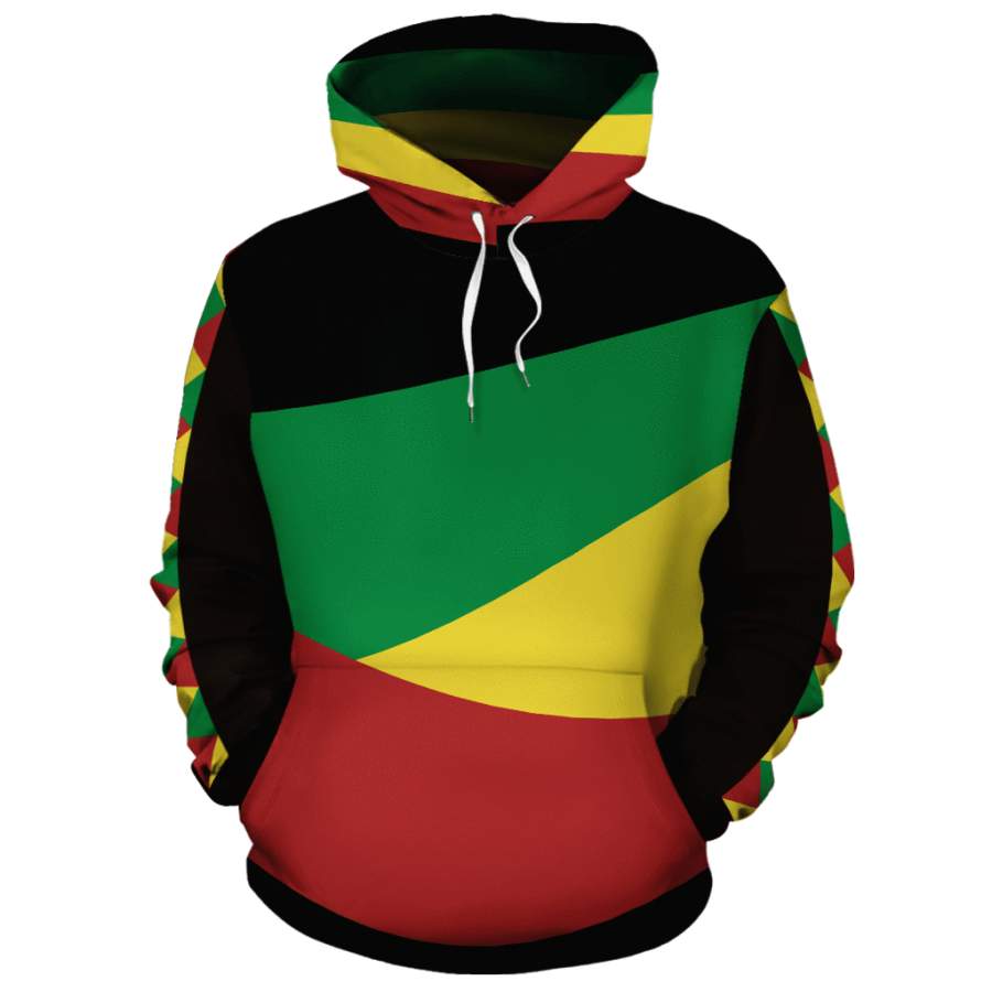 Reggae Zig Zag All-over Hoodie