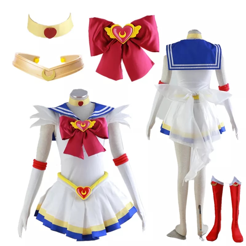 Anime Cosplay Sailor Stars Tsukino Usagi SuperS Dress Cosplay Costume cosplay Halloween alx