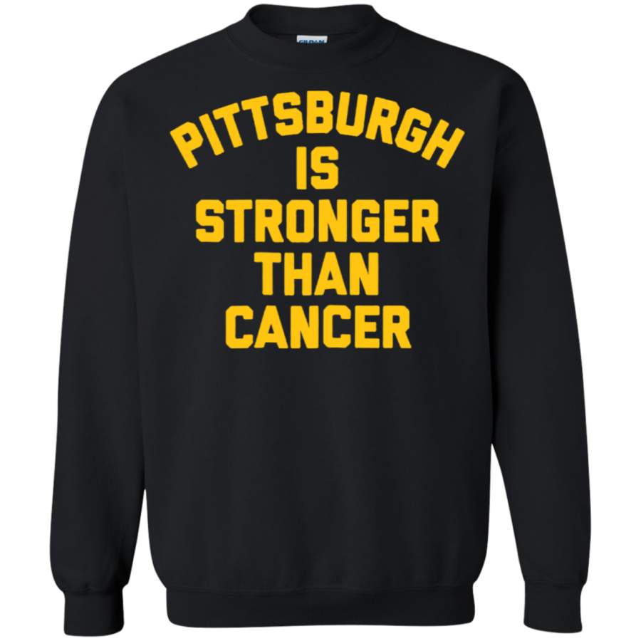 AGR Pittsburgh is stronger than cancer Sweatshirt