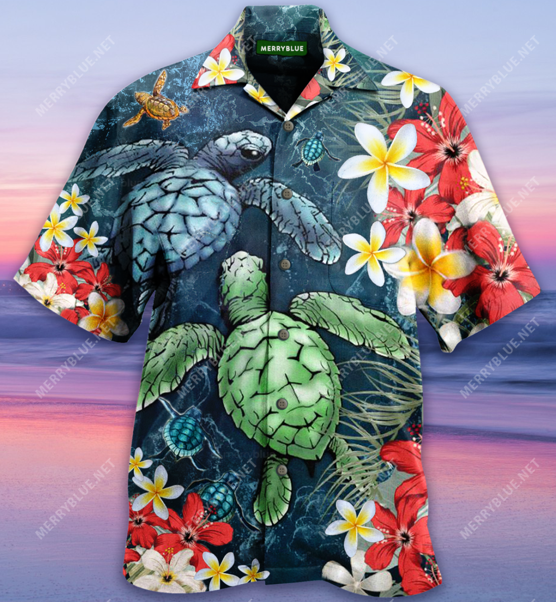 Turtles Let The Sea Set You Free Unisex Hawaii Shirt Ha53933