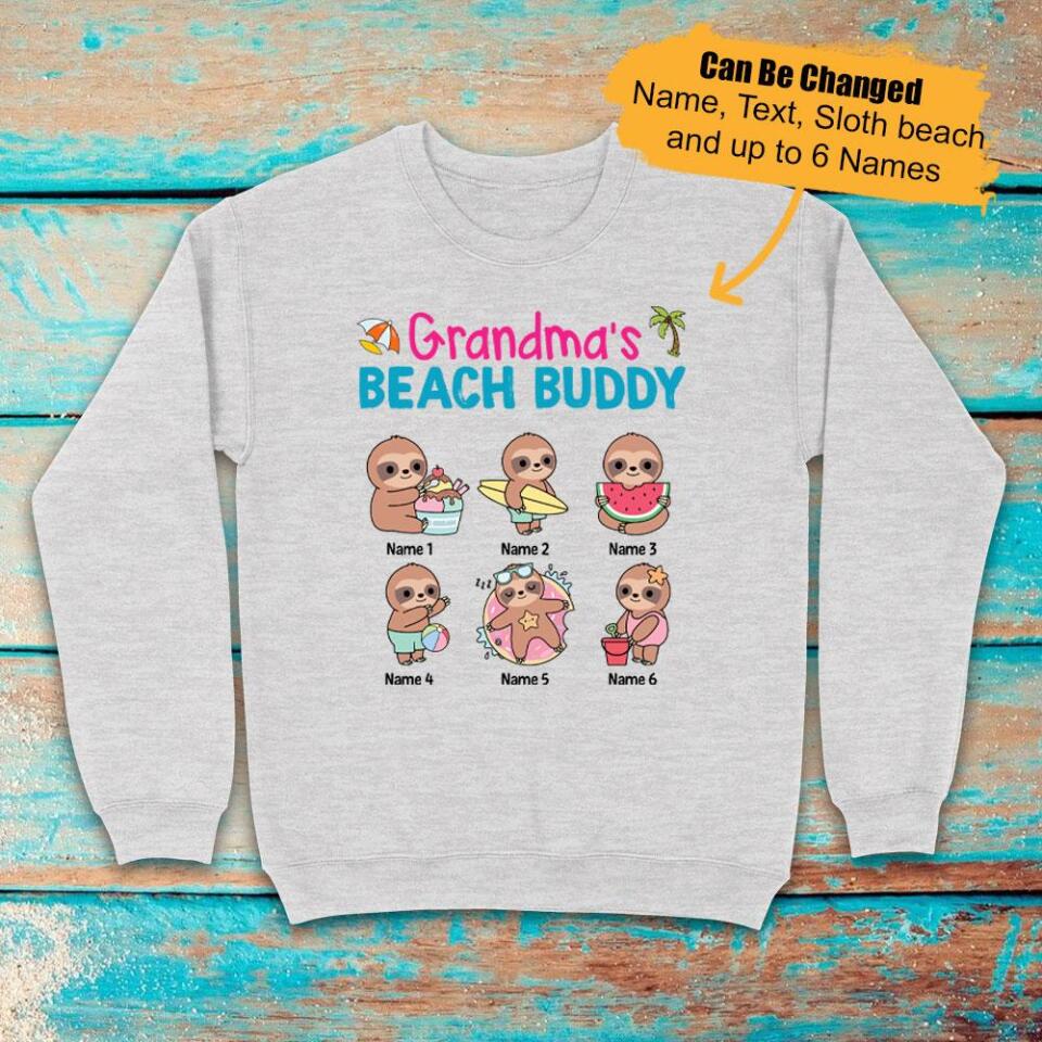 Personalized Mom Grandma Sweatshirt, Summer Beaach Gift – Trending Personalized