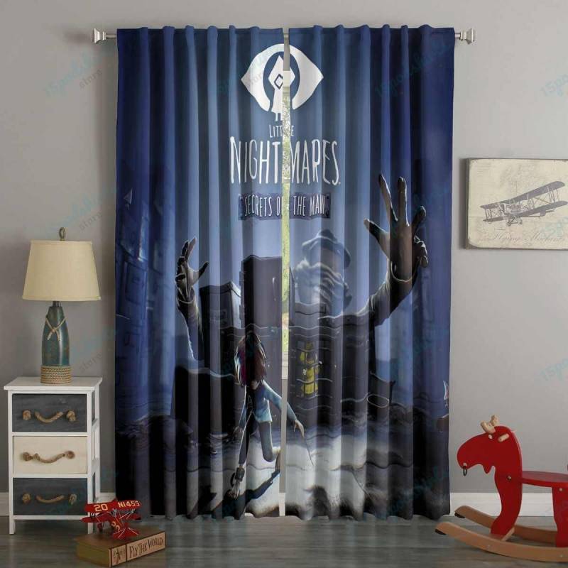 3D Printed Little Nightmares Secrets Of The Maw Style Custom Living Room Curtains