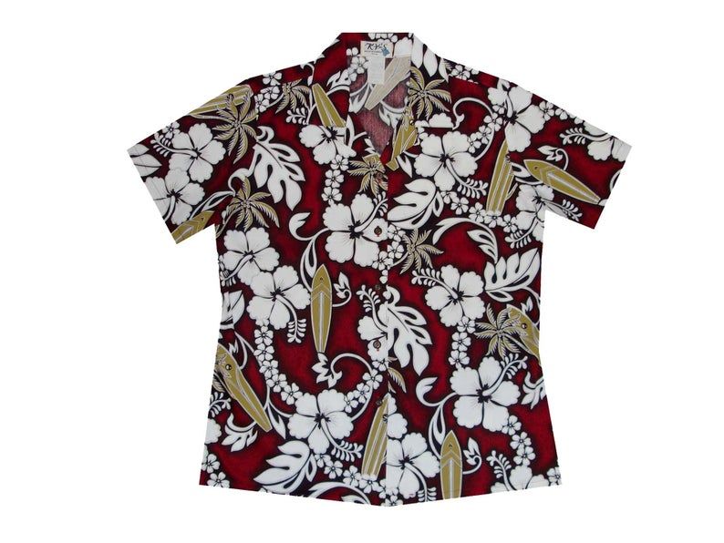 Hibiscus Lei White Red Nice Design Hawaii Shirt Ha82414