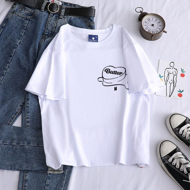 Butter Casual Candy Color T-Shirt