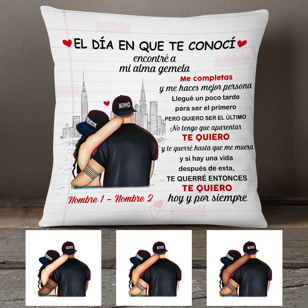 Personalized Couple Spanish Pareja Pillow Ap53 26O53 (Insert Included)