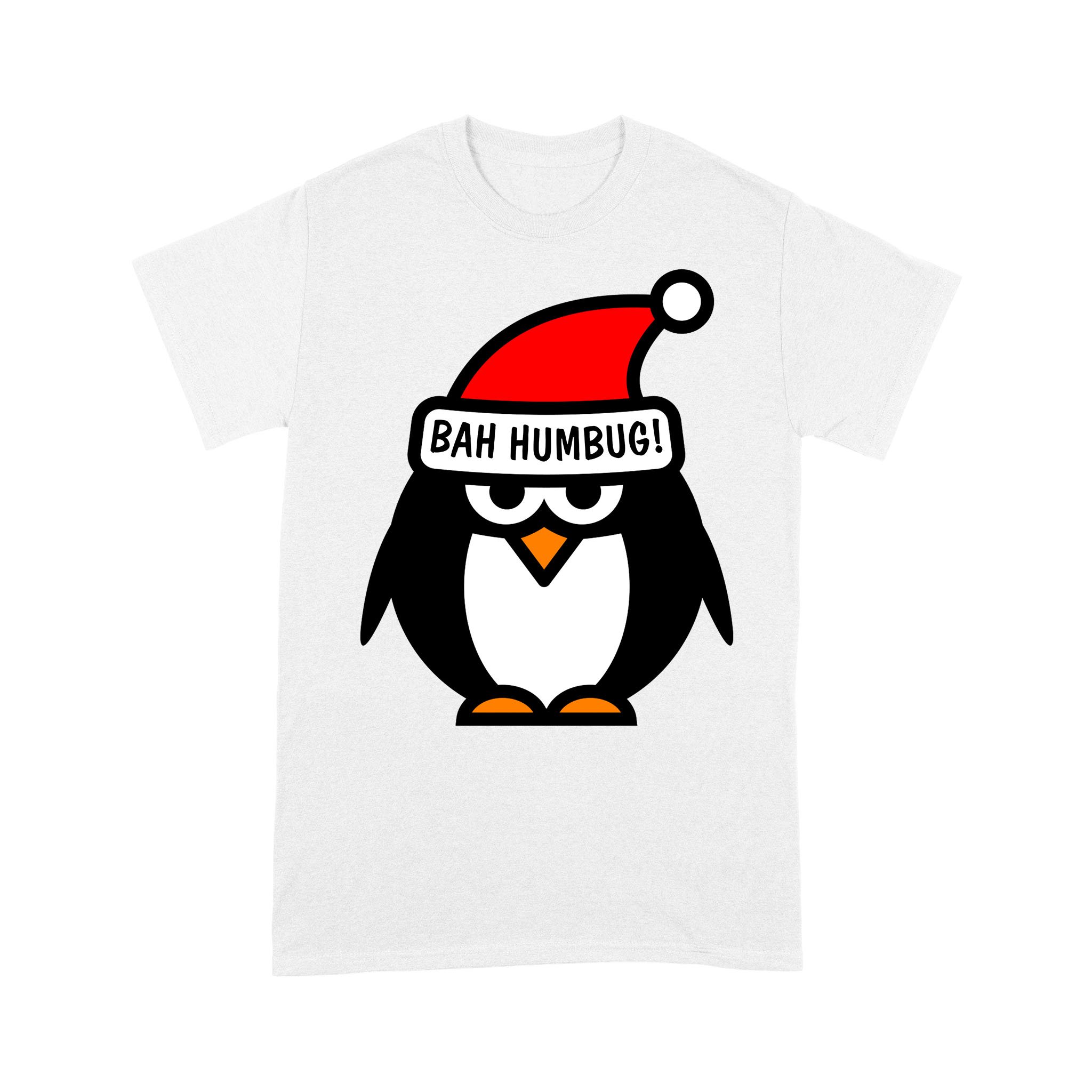 Bah Humbug Anti Christmas Grumpy Penguin – Standard T-shirt