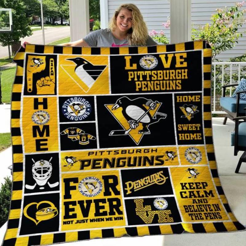 Pittsburgh Penguins Quilt Blanket 04