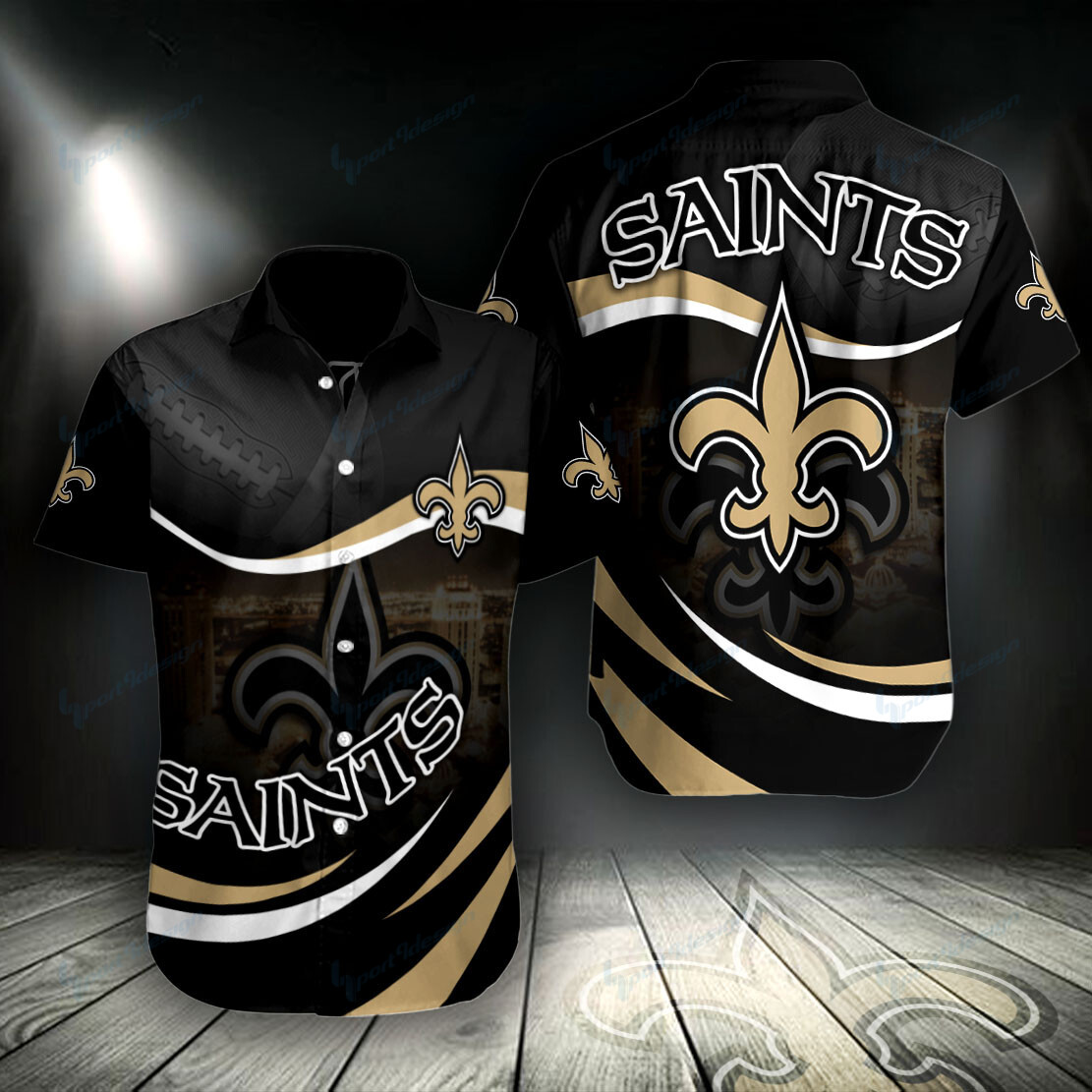 New Orleans Saints Button Shirt Bg712