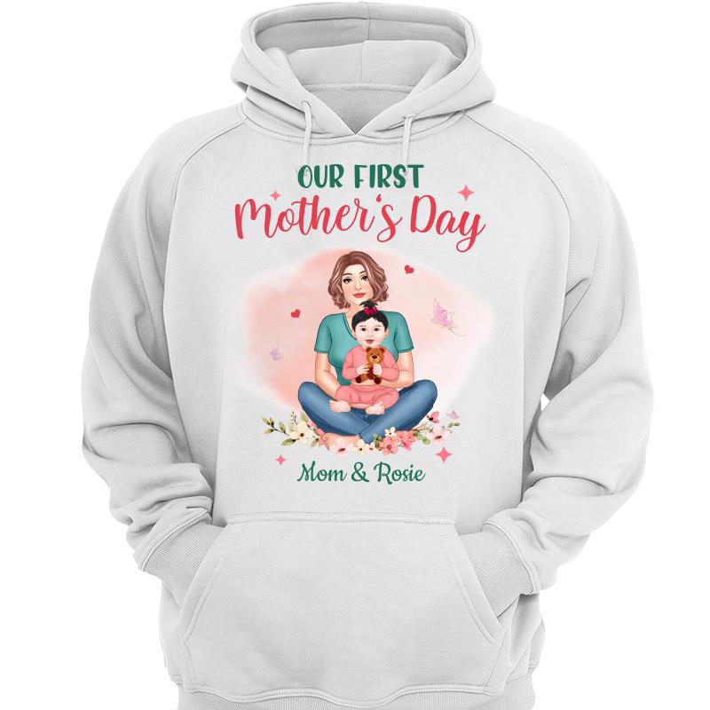 Our First Mother‘S Day Personalized Hoodie Sweatshirt