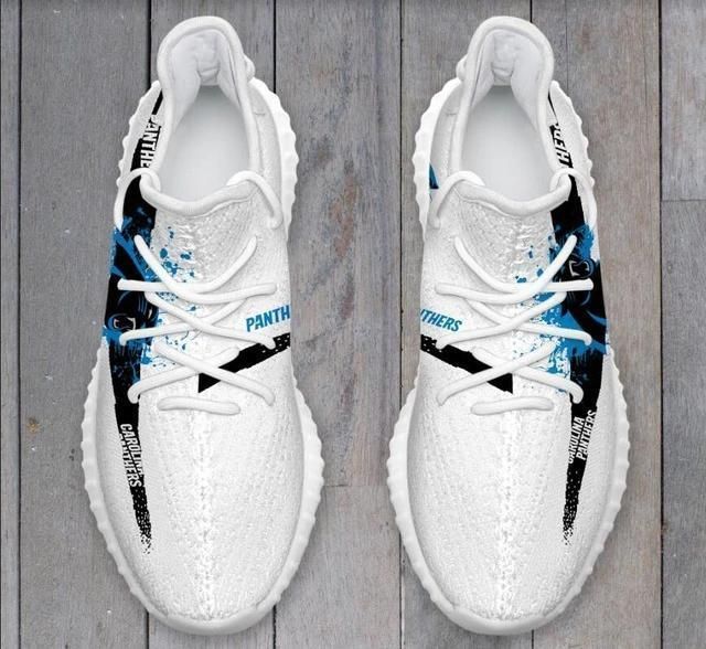 Carolina Panthers Yeezys Boost 350V2 Men Running Shoes Yeezy Sneaker Custom Shoes