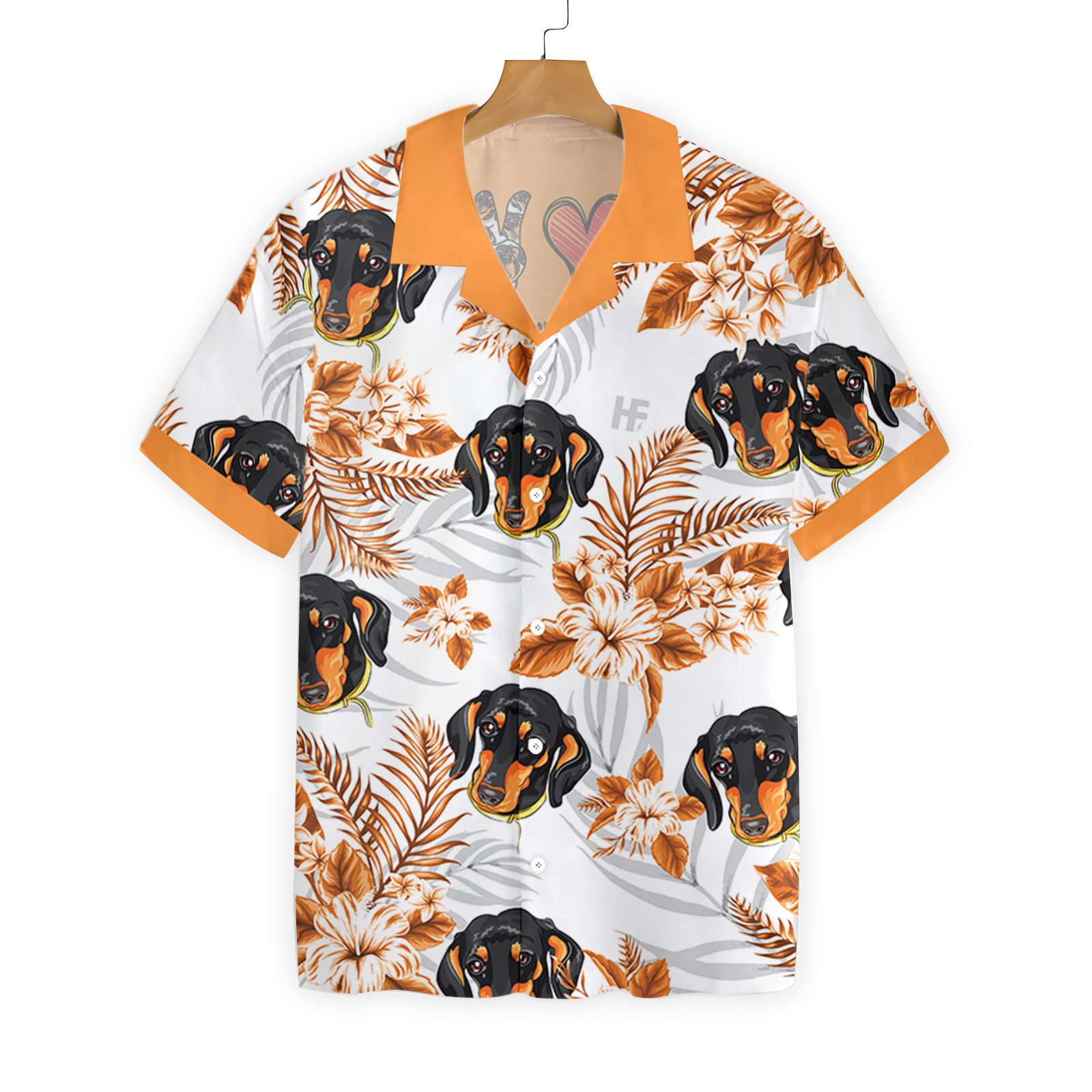 Personalized Peace Love Dachshund 2811 Custom Hawaii Shirt Ha105269