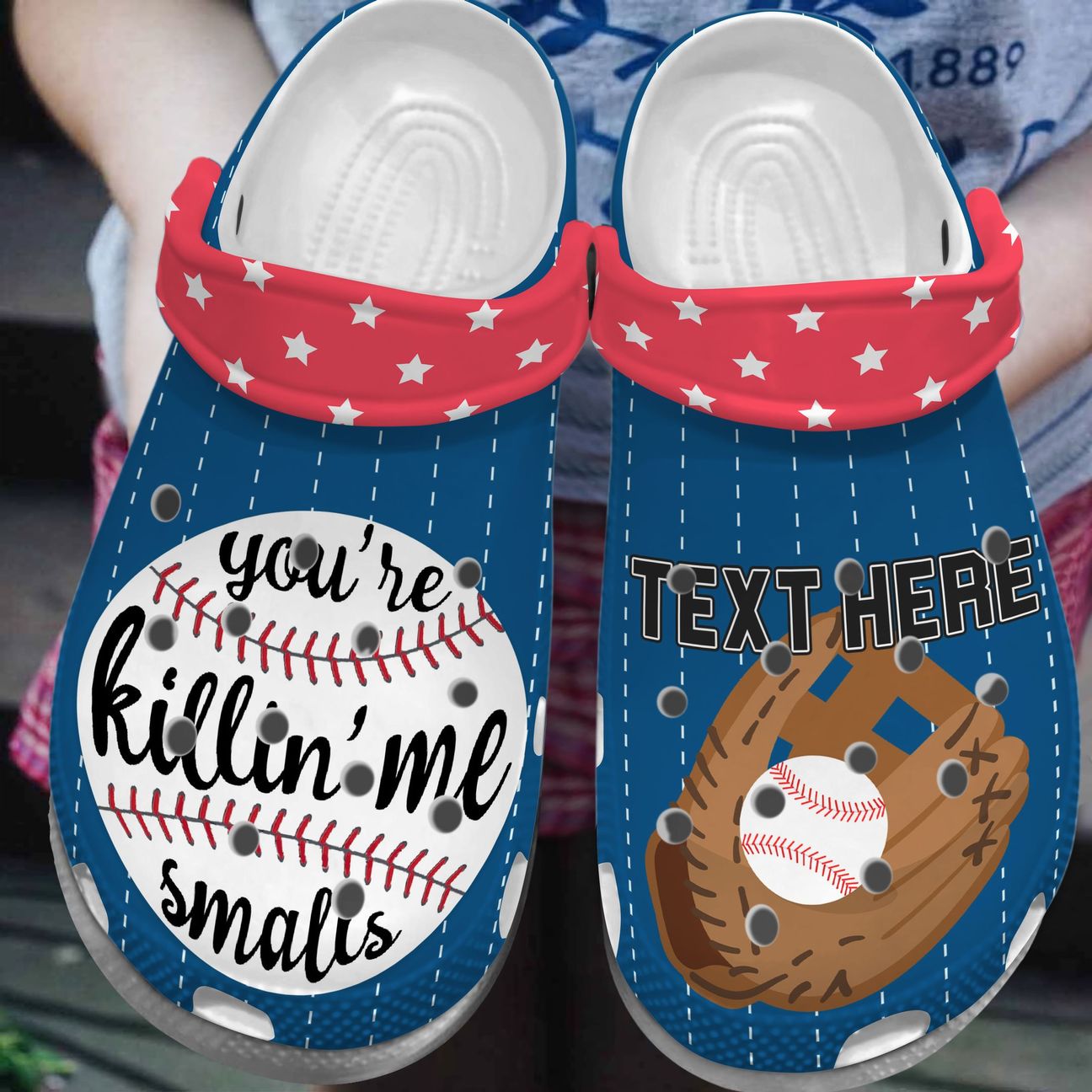 Baseball You Are Killin Me Small Personalized Clog, Custom Name, Text, Color, Number Fashion Style For Women, Men, Kid, Print 3D