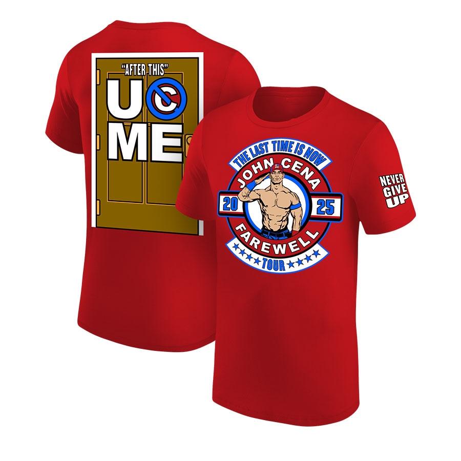 Men’s WWE John Cena Farewell Tour T-Shirt, Vintage WWE Graphic Tee Tops Bundle For Men, Trendy Regular Workout T-Shirts, Classic Cotton men gifts