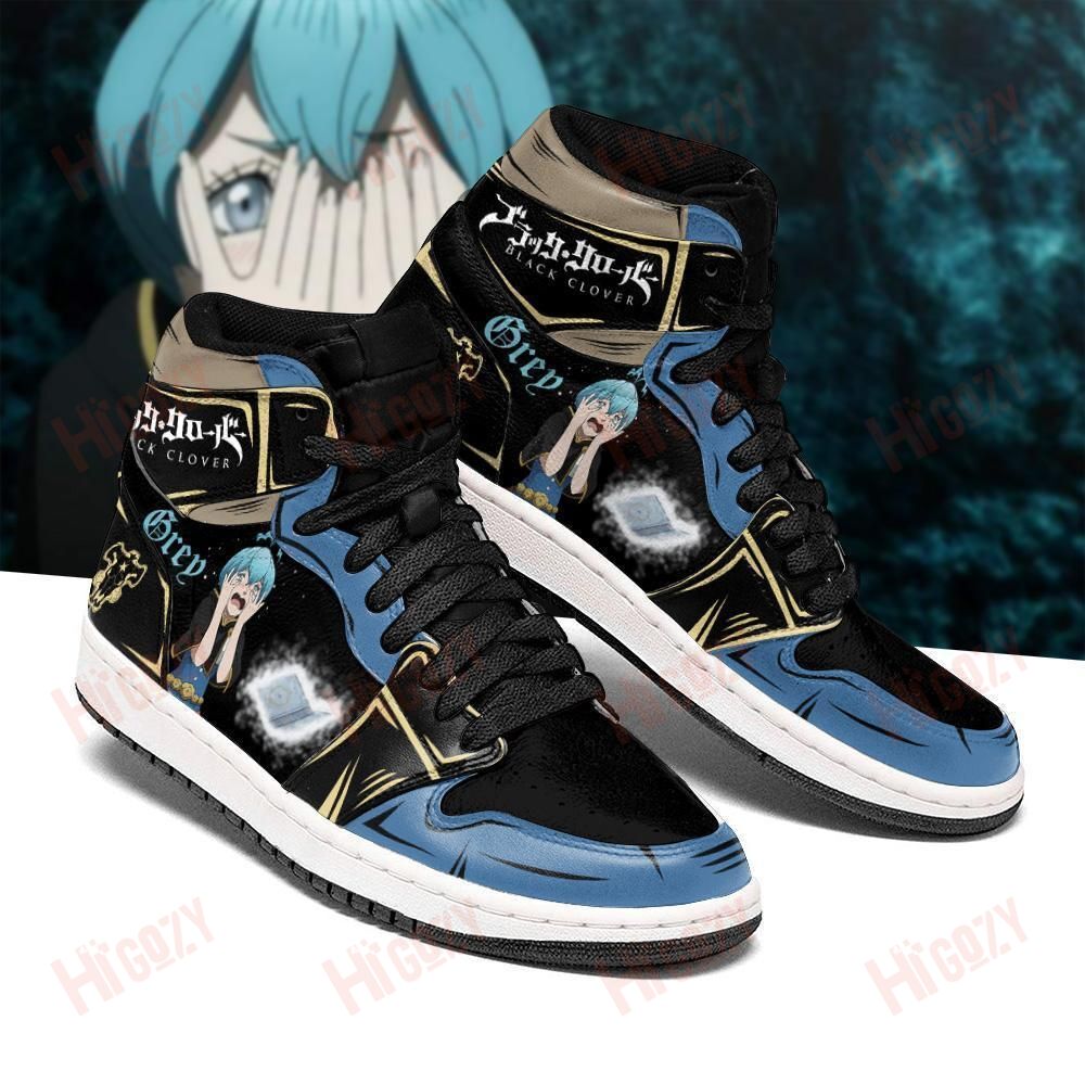 Black Bull Grey Sneakers Black Clover Anime Shoes