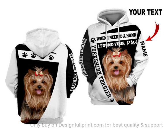 Personalized Yorkshire Terrior Us Unisex Hoodie Dog Lover Gift