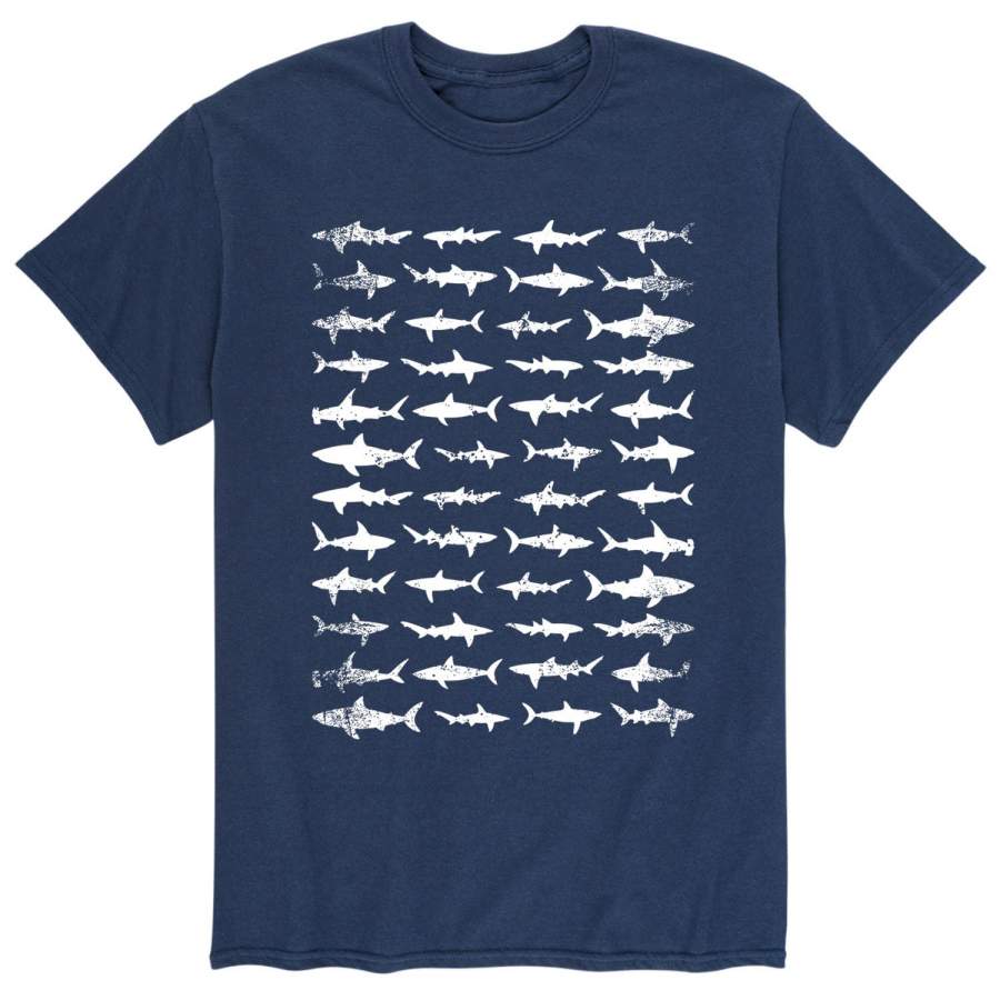 Shark Pattern – Men’s Short Sleeve T-Shirt