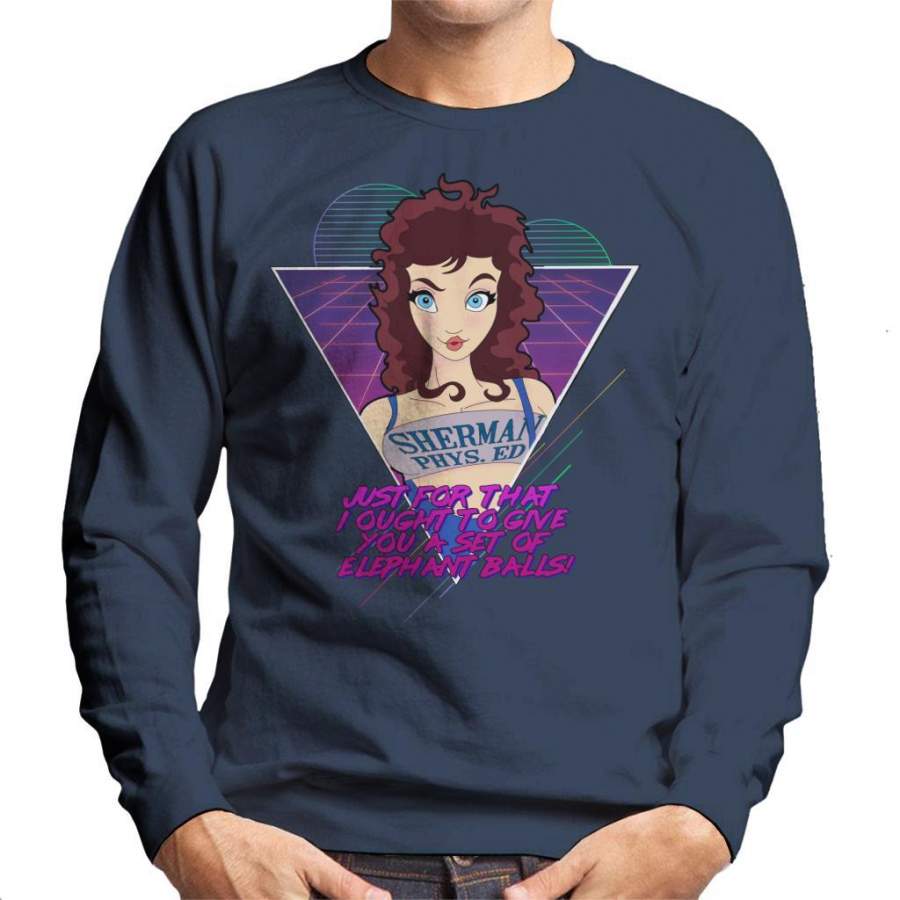 Weird Science Lisa Sherman Phys Ed Men’s Sweatshirt