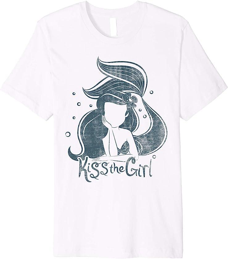 The Little Mermaid Ariel Kiss The Girl Premium T-Shirt