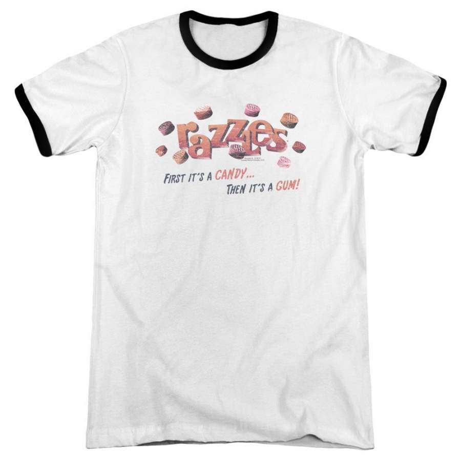 Dubble Bubble A Gum And A Candy Men’s Ringer T-Shirt